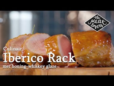 Iberico Rack met honing-whiskey glaze
