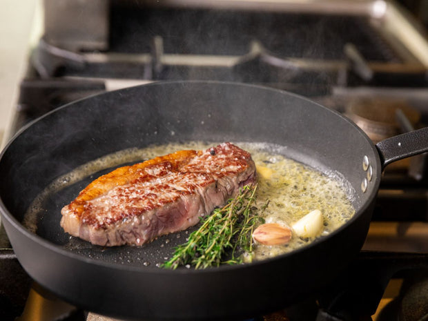De perfecte entrecote bakken in de pan