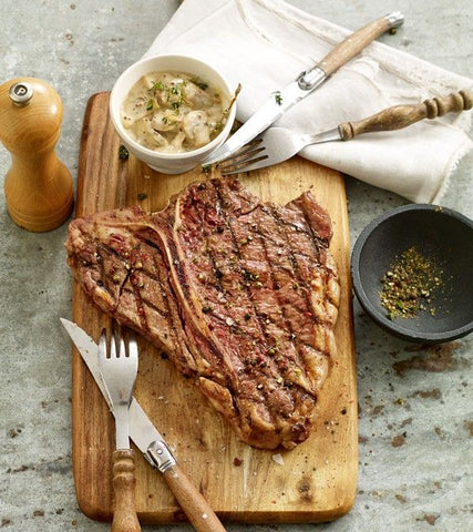 T-bone steak met whisky boter