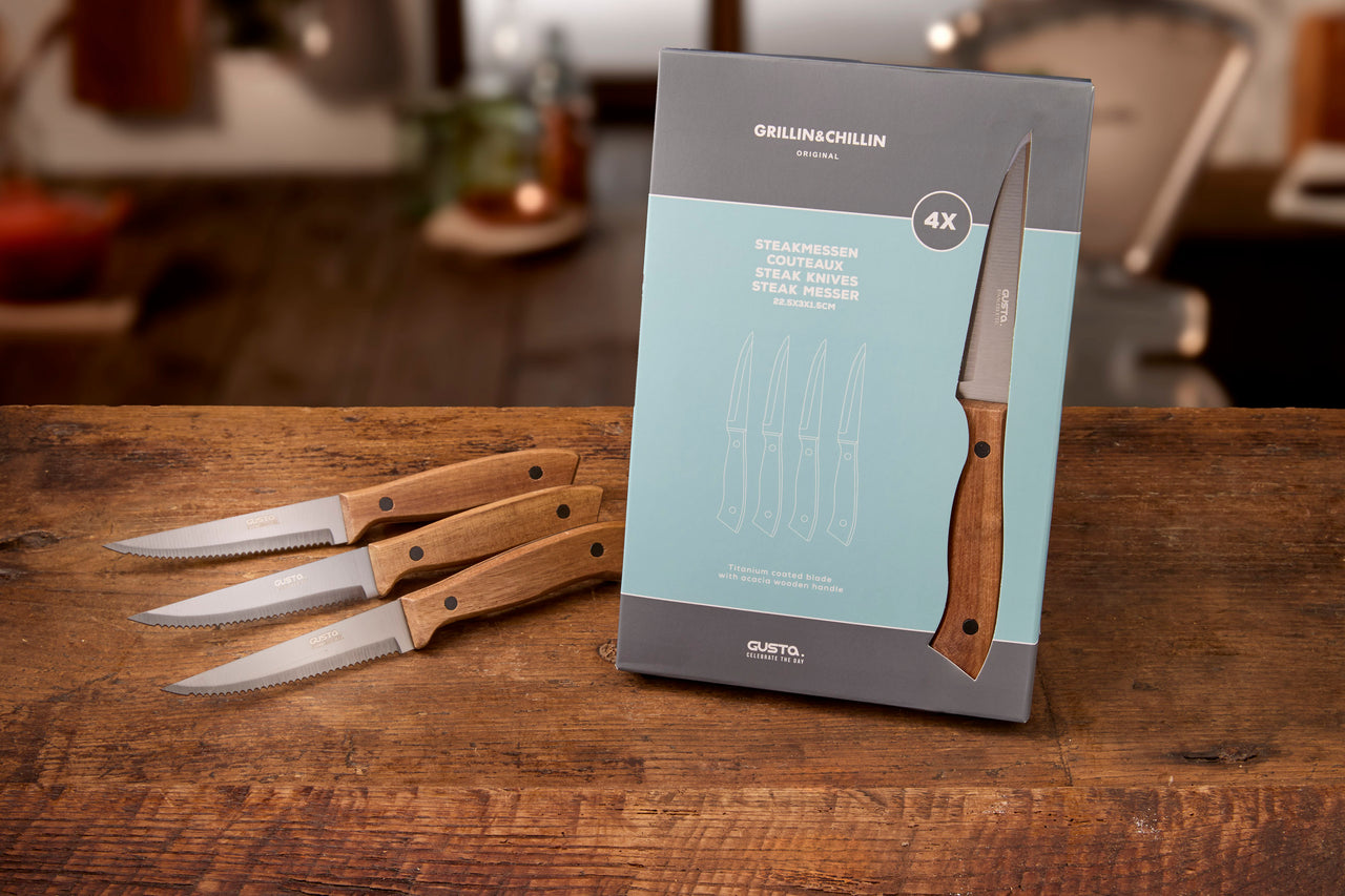 Steakmessenset (4 stuks)