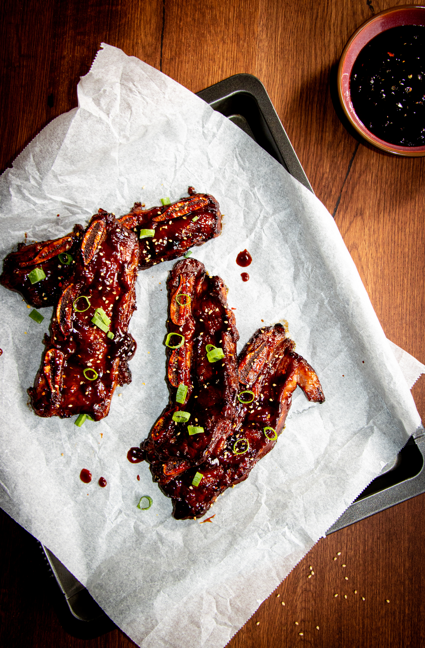 Guinness Glaze Galbi Ribs