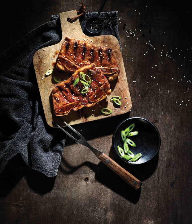 Soya glazed short ribs